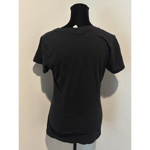 BELLA The Cult Love 80s Band Fitted Black V-Neck T-Shirt MED (fits Like Small) - Picture 4 of 6